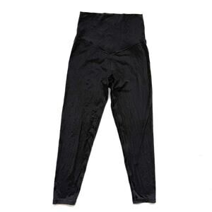 Offline By Aerie Real Me 7/8 Hi-Rise Leggings Black Crossover, Size Medium